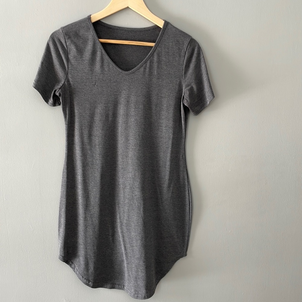 Gray T Shirt Dress